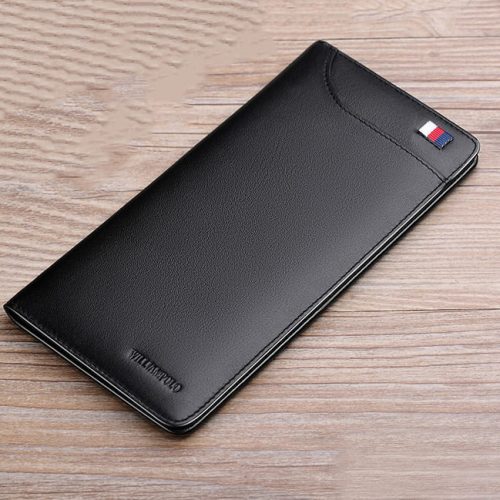 WilliamPOLO Men's long leather wallet