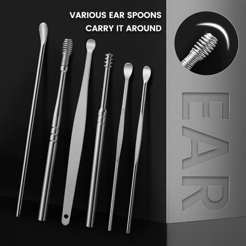 6Pcs Portable Ear Cleaner Set - Image 2
