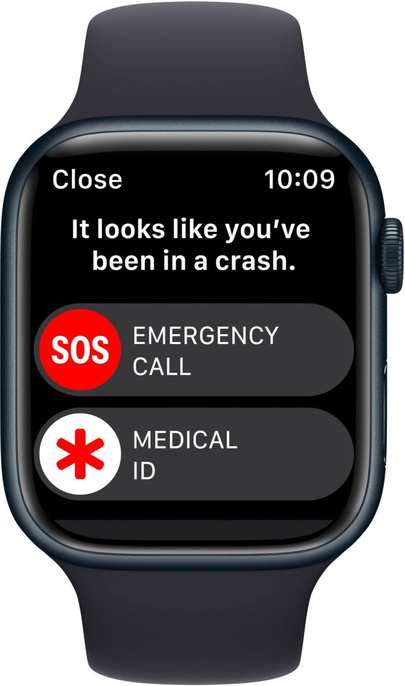 Apple Nike Watch Series 8 GPS Midnight Aluminum Case - Image 3