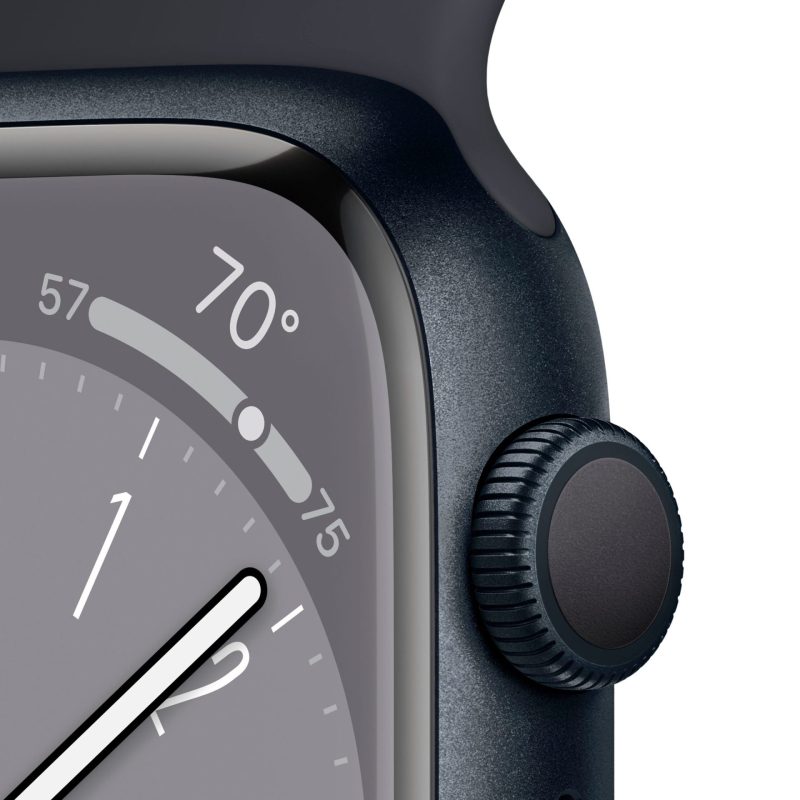 Apple Nike Watch Series 8 GPS Midnight Aluminum Case - Image 2