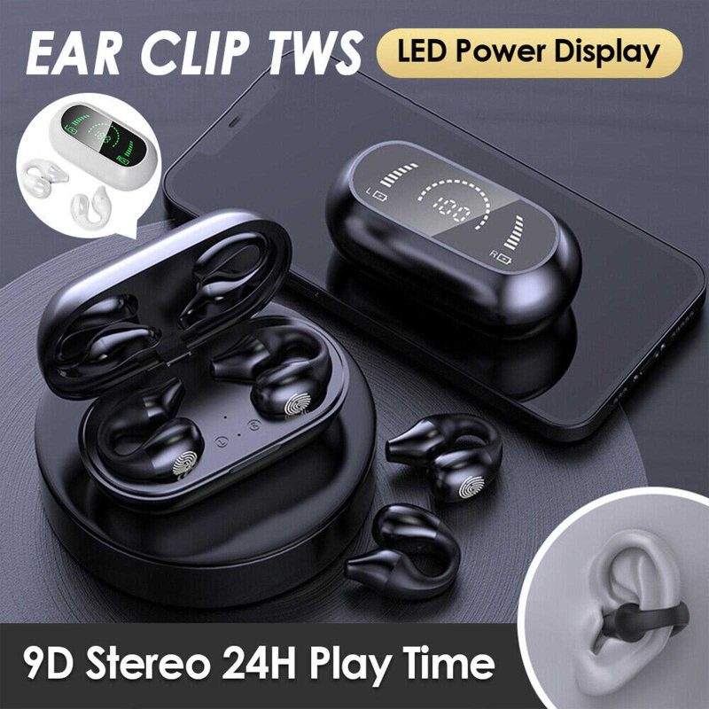 TWS Bone Conduction Wireless Earclip Earbuds - Image 2